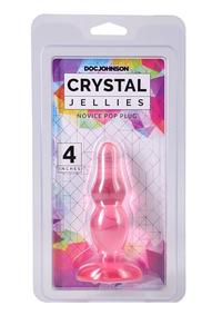 Crystal Jellies Novice Pop Plug 4in - Pink