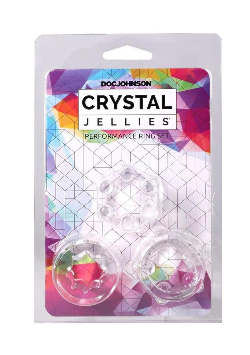 Crystal Jellies Performance Ring Set - Clear