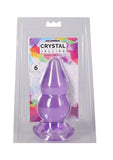 Crystal Jellies Double Pop Plug 6in - Purple