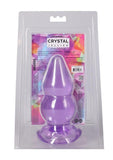 Crystal Jellies Double Pop Plug 6in - Purple