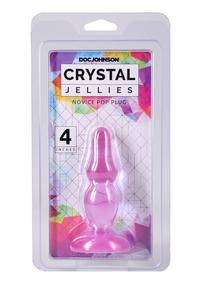 Crystal Jellies Novice Pop Plug 4in - Purple