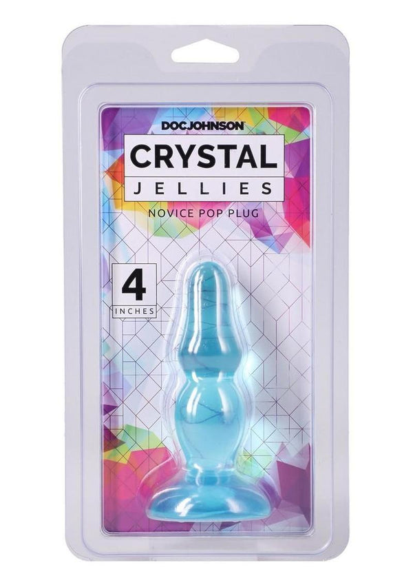 Crystal Jellies Novice Pop Plug 4in - Teal