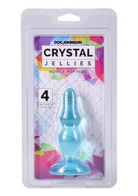 Crystal Jellies Novice Pop Plug 4in - Teal