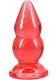Crystal Jellies Double Pop Plug 6in - Pink