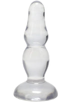 Crystal Jellies Novice Pop Plug 4in - Clear