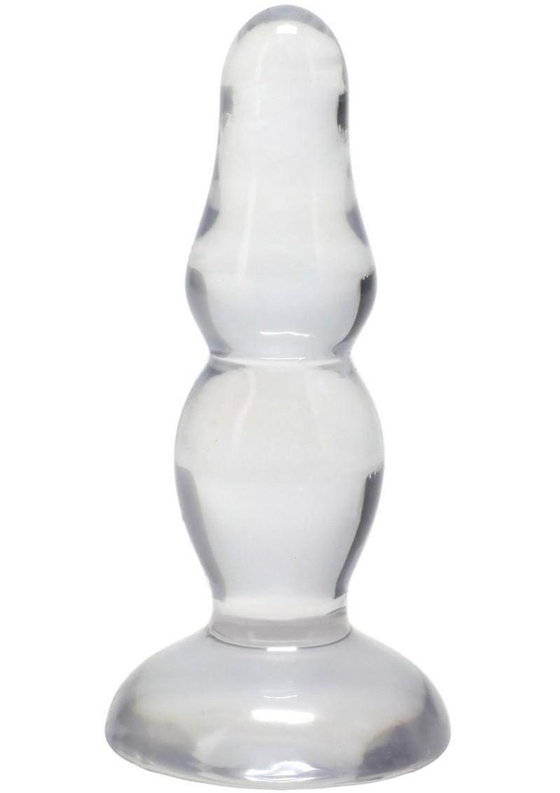 Crystal Jellies Novice Pop Plug 4in - Clear