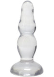 Crystal Jellies Novice Pop Plug 4in - Clear
