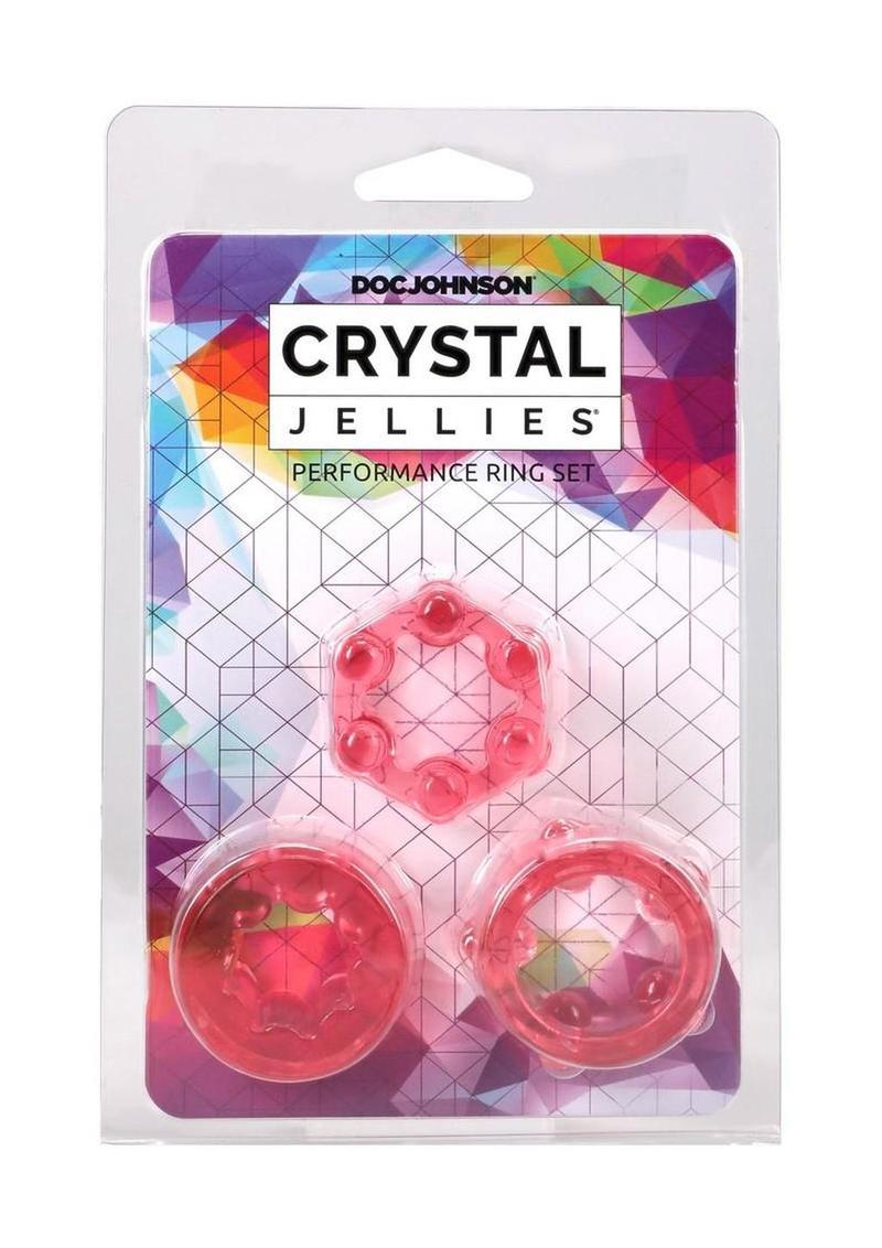 Crystal Jellies Performance Ring Set - Pink