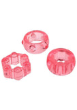 Crystal Jellies Performance Ring Set - Pink