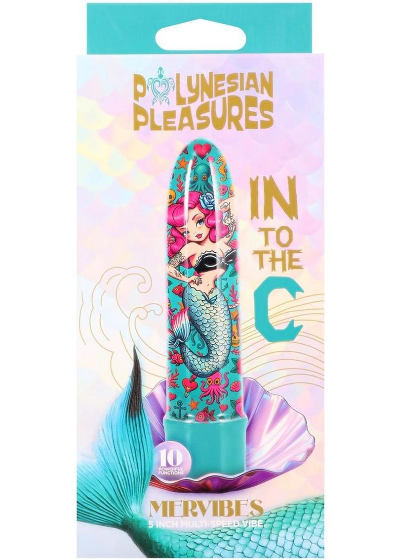 Polynesian Pleasures Mervibes Into the C Vibrator 5In - Teal