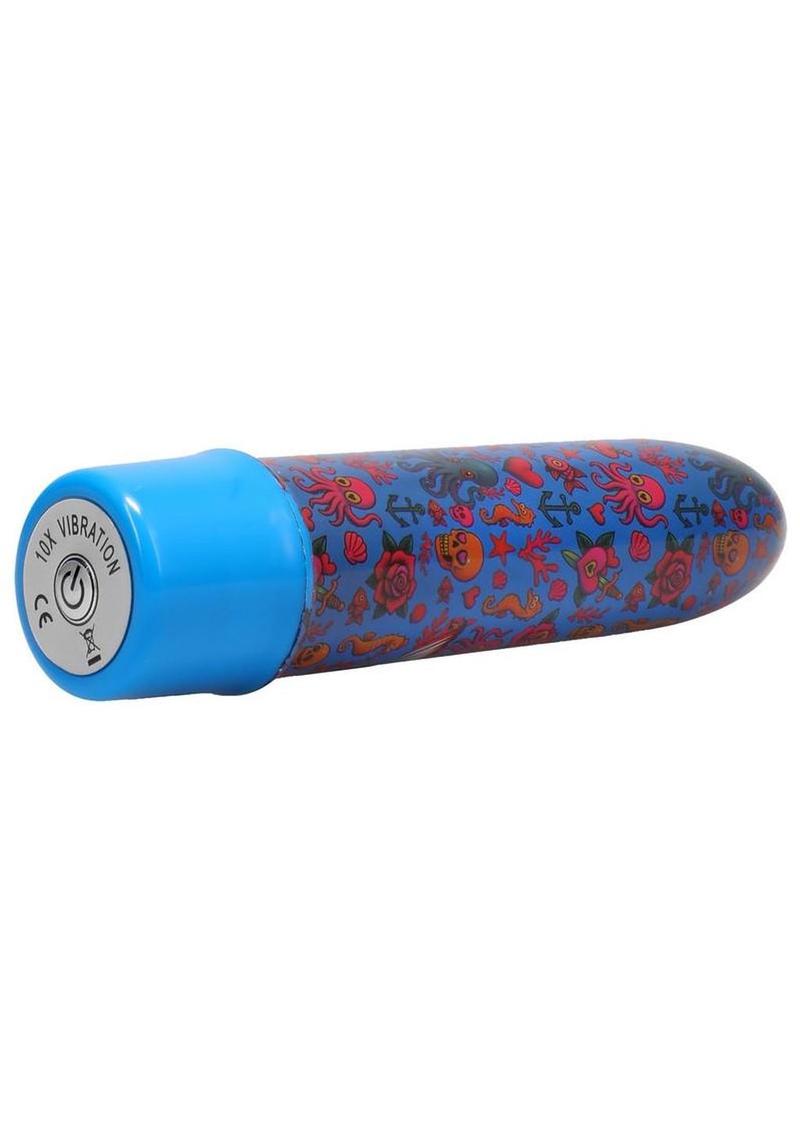 Polynesian Pleasures Mervibes Into the C Vibrator 5In - Blue