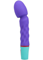 Mood Intense G Rechargeable Silicone G-Spot Wand - Purple/Teal