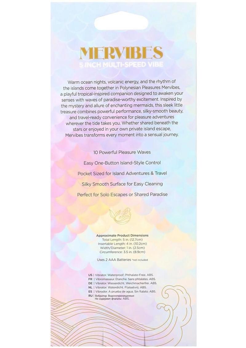 Polynesian Pleasures Mervibes Into the C Vibrator 5In - Pink