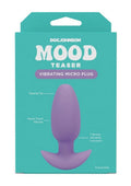 Mood Teaser Vibrating Rechargeable Silicone Micro Plug - Lavender