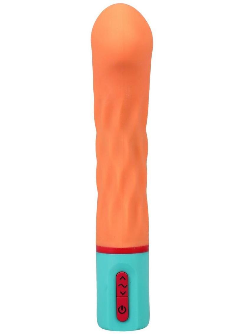 Mood Intense Arc Rechargeable Silicone G-Spot Vibrator - Orange
