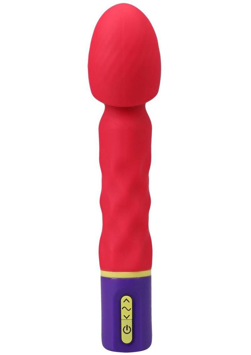 Mood Intense G Rechargeable Silicone G-Spot Wand - Pink/Purple