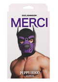 Merci Neoprene Puppy Hood - Purple/Black