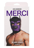 Merci Neoprene Puppy Hood - Purple/Black