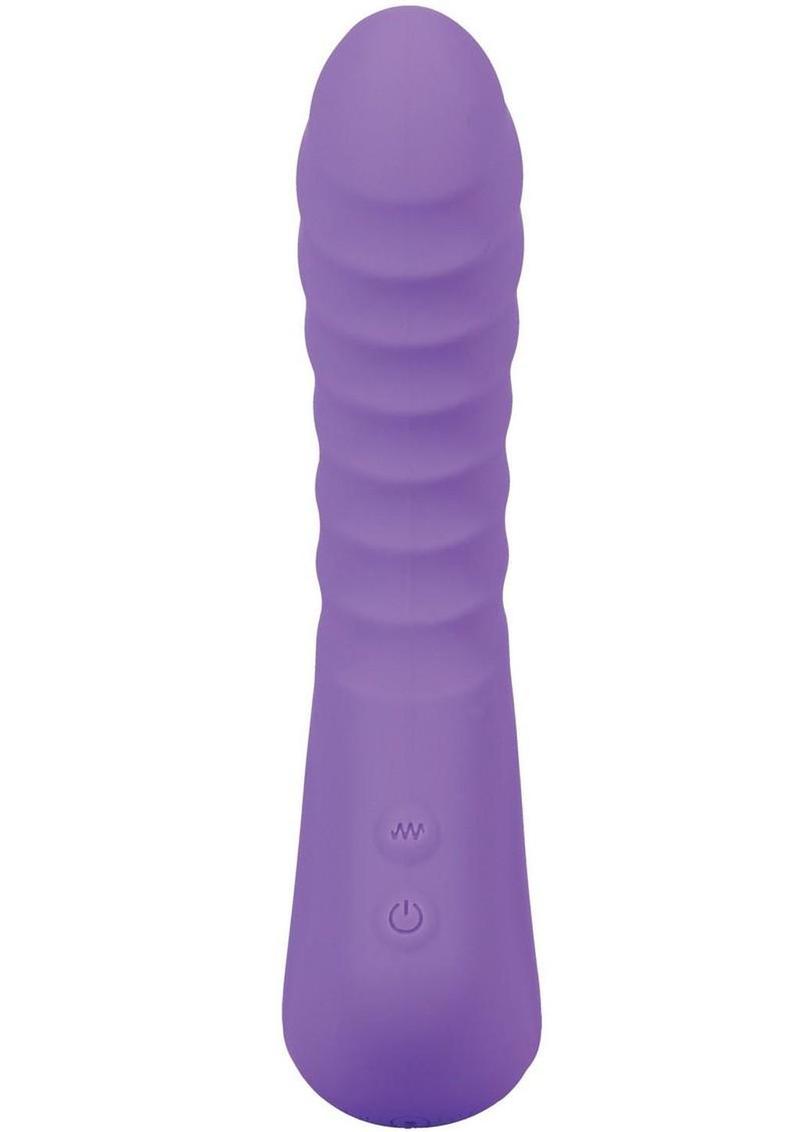 Mood Play Rechargeable Silicone Mini Power Vibrator - Purple