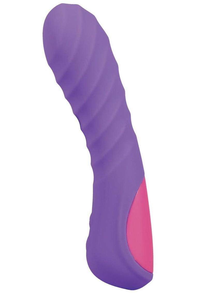 Mood Play Rechargeable Silicone Mini Power Vibrator - Purple