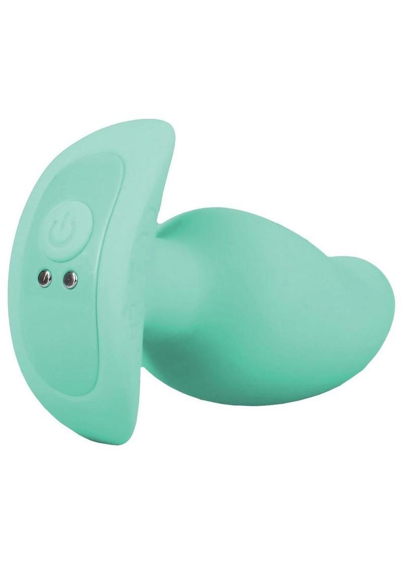 Mood Teaser Vibrating Rechargeable Silicone Micro Plug - Green