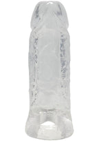 TitanMen Cock Sleeve with Ball Strap 5In - Clear