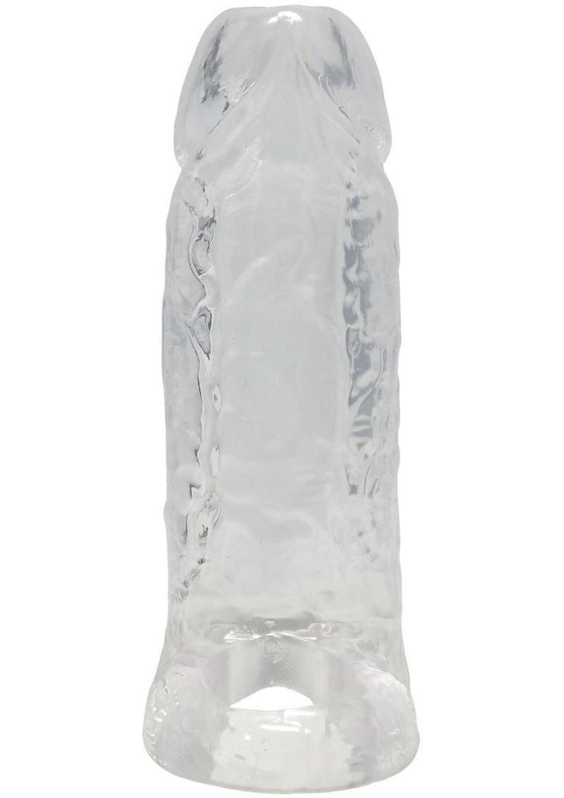 TitanMen Cock Sleeve with Ball Strap 5In - Clear