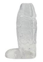 TitanMen Cock Sleeve with Ball Strap 5In - Clear