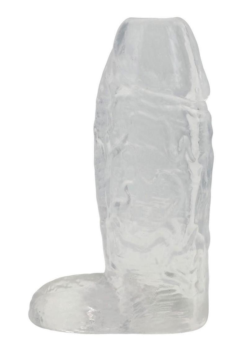 TitanMen Cock Sleeve with Ball Strap 5In - Clear