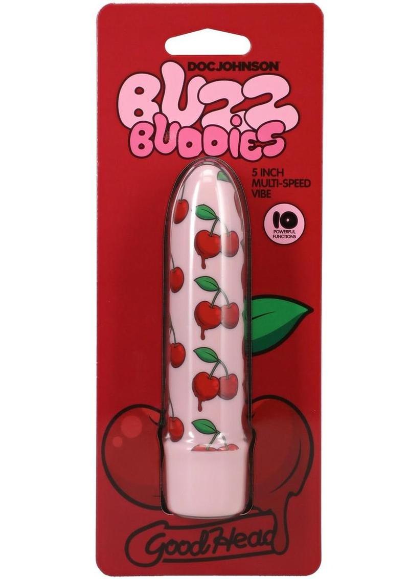 GoodHead Buzz Buddies Cherries 5in Vibe - Pink/Red