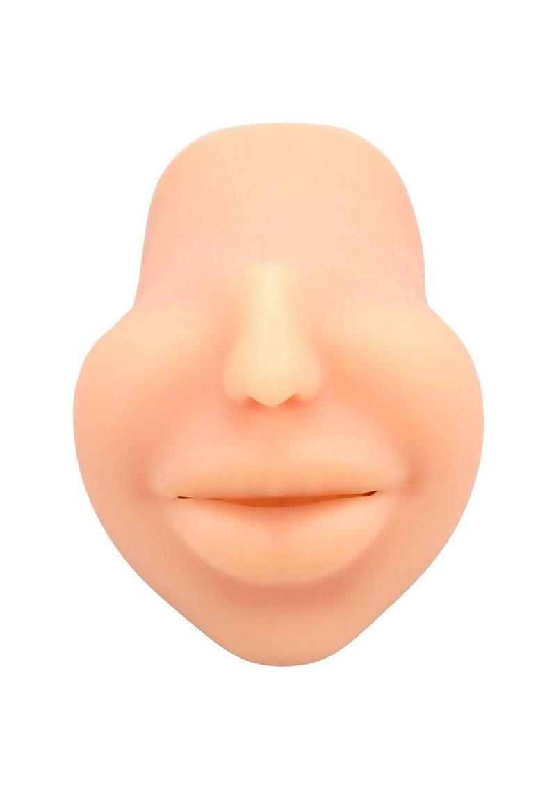 Super Sucker Cum Guzzler Ultraskyn Masturbator - Male Mouth - Vanilla