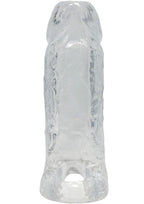TitanMen Cock Sleeve with Ball Strap 6In - Clear