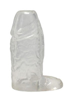 TitanMen Cock Sleeve with Ball Strap 4.5In - Clear