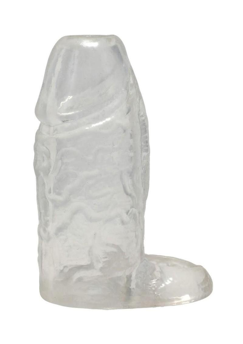 TitanMen Cock Sleeve with Ball Strap 4.5In - Clear