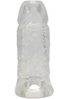 TitanMen Cock Sleeve with Ball Strap 4.5In - Clear