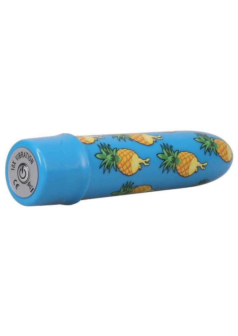 GoodHead Buzz Buddies Pineapple 5in Vibe - Blue/Gold