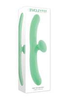 Meet Me Halfway Rechargeable Silicone Dual Vibrator - Green