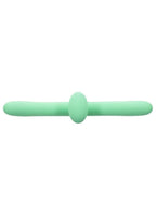 Meet Me Halfway Rechargeable Silicone Dual Vibrator - Green