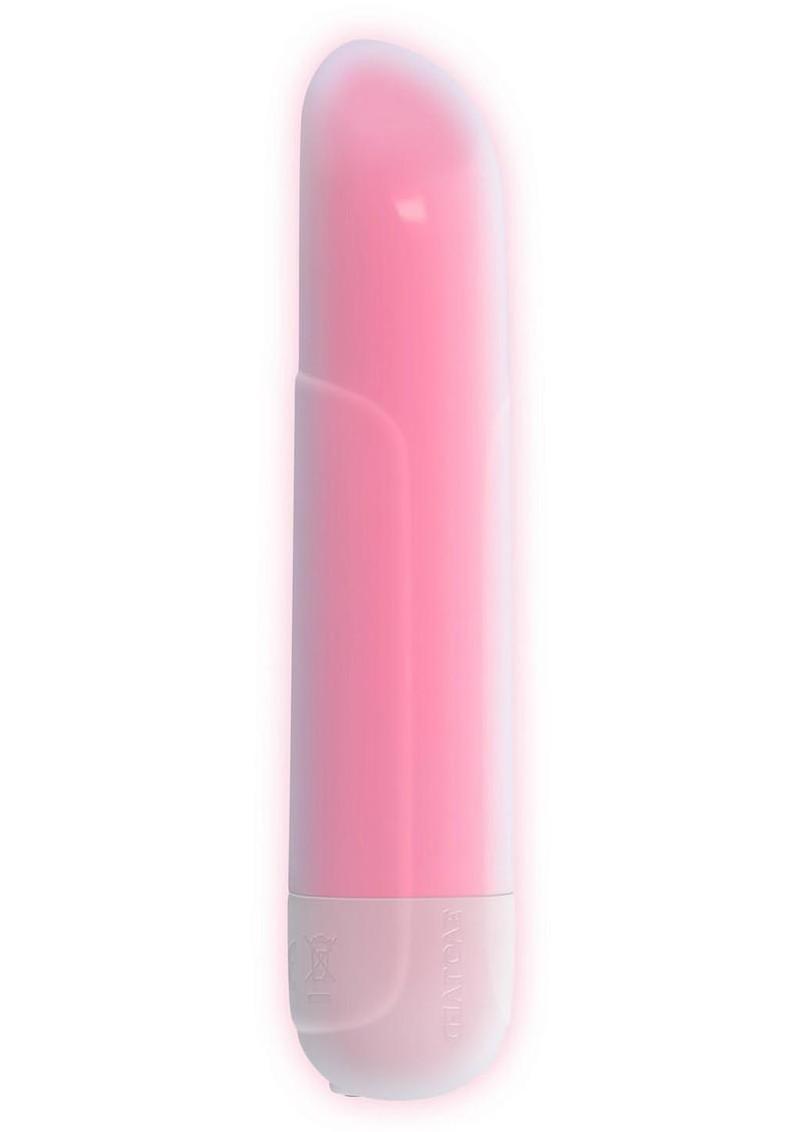 Shine On Light-Up Rechargeable Bullet - White/Pink