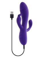 Selopa Triple Tickle Rechargeable Silicone Triple Stimulating Vibrator - Purple