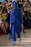W CAP w FRINGES by Walter van Beirendonck in Blue