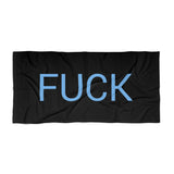 Fuck Beach Towel by CULTUREEDIT