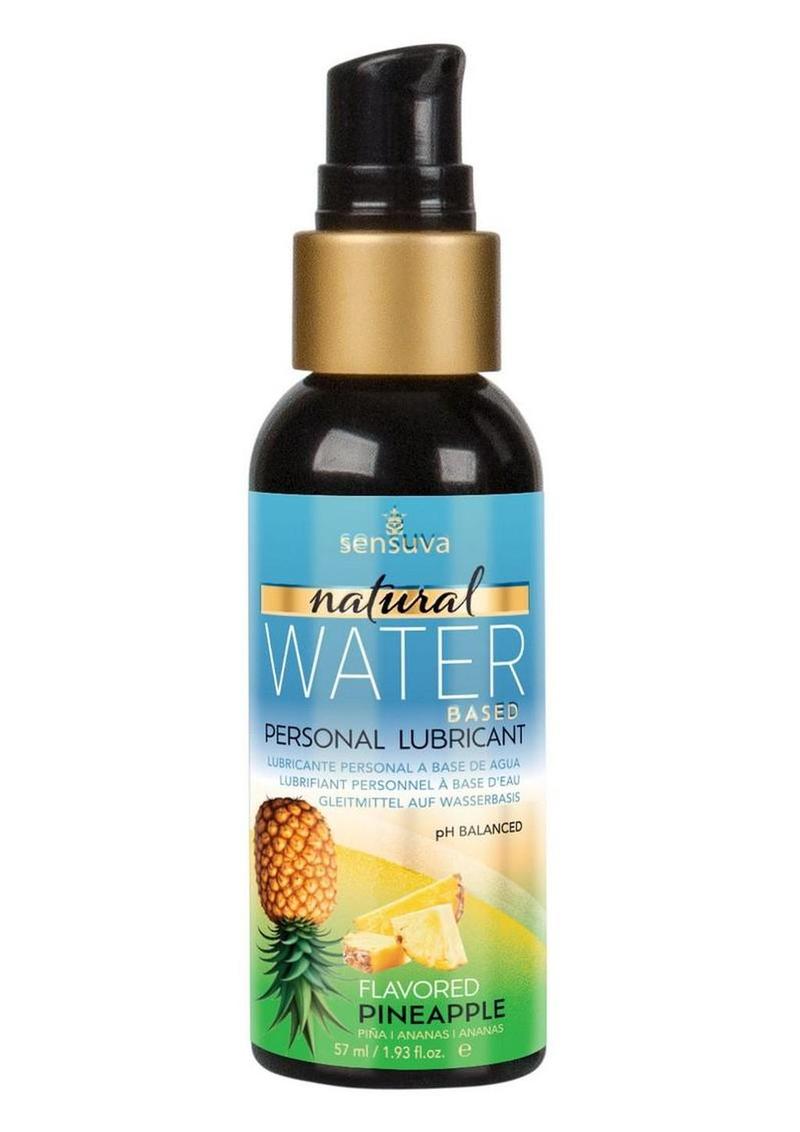 Sensuva Natural Water Based Pineapple Flavored Lubricant 2oz
