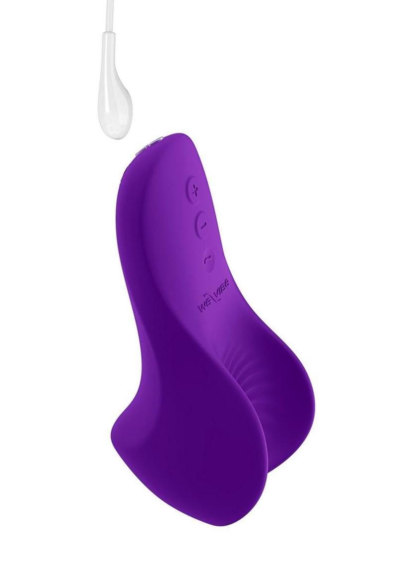 We-Vibe Shared Touch App Compatible Rechargeable Silicone Couple's Grinding Vibrator - Purple