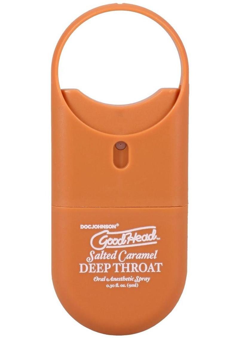 GoodHead Deep Throat To-Go Oral Anesthetic Spray .30oz - Salted Caramel