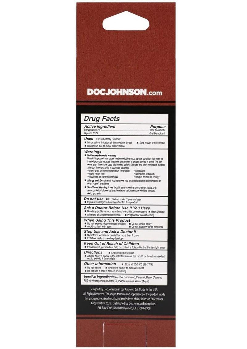 GoodHead Deep Throat Oral Anesthetic Spray Double Chocolate 2oz
