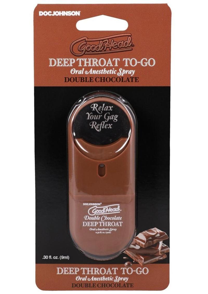 GoodHead Deep Throat To-Go Oral Anesthetic Spray .30oz - Double Chocolate