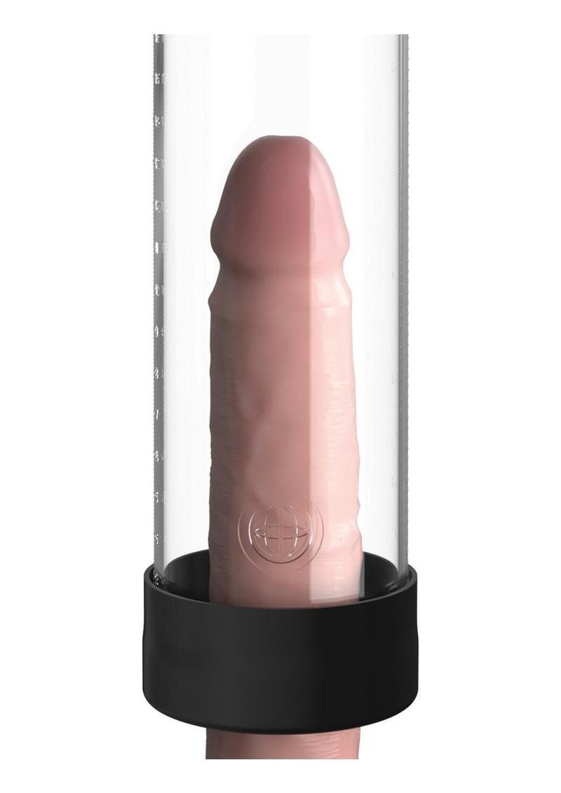 Pump Worx Rock Hard Auto Rechargeable Pump - Clear/Black