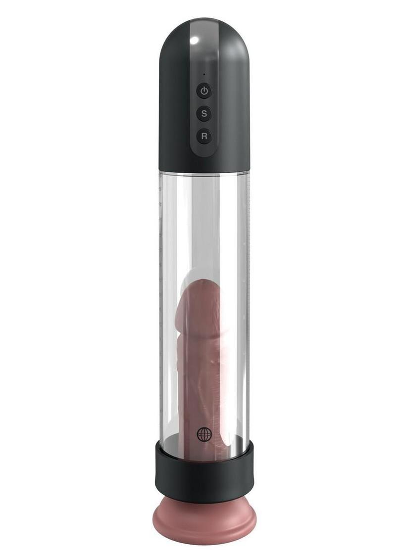 Pump Worx Auto Flow Rechargeable Dual Control Suction Pump System - Clear/Black