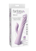 Fantasy For Her Fantasy Twist Dual Rechargeable Silicone Vibrator - Lavender